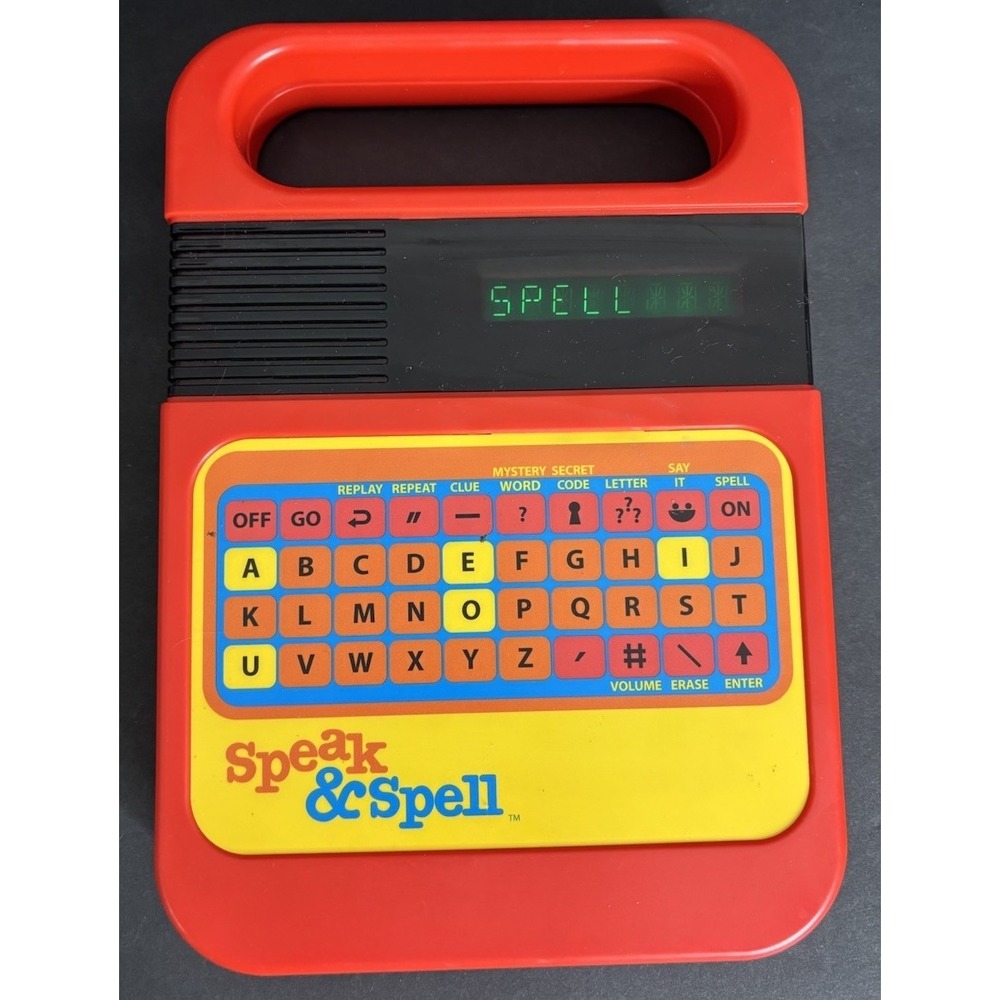 Speak and Spell Kahootz Electronic Learning Game Tested Works Vintage